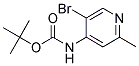 (5-BROMO-2-METHYL-PYRIDIN-4-YL)-CARBAMIC ACID TERT-BUTYL ESTER Struktur