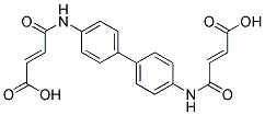 3-[4'-(3-CARBOXY-ACRYLOYLAMINO)-BIPHENYL-4-YLCARBAMOYL]-ACRYLIC ACID Struktur