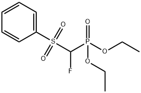 DIETHYL FLUORO(PHENYLSULFONYL)METHYLPHOSPHONATE Struktur