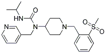 N'-ISOPROPYL-N-(1-[2-(METHYLSULFONYL)BENZYL]PIPERIDIN-4-YL)-N-(PYRIDIN-3-YLMETHYL)UREA Struktur