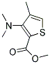 METHYL 3-DIMETHYLAMINO-4-METHYLTHIOPHENE-2-CARBOXYLATE Struktur