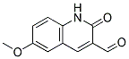 6-METHOXY-2-OXO-1,2-DIHYDRO-QUINOLINE-3-CARBALDEHYDE Struktur