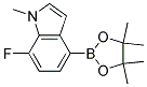 7-FLUORO-1-METHYL-4-(4,4,5,5-TETRAMETHYL-1,3,2-DIOXABOROLAN-2-YL)-1H-INDOLE Struktur