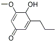 4-HYDROXY-3-METHOXY-5-PROPYL-CYCLOHEXA-2,5-DIENONE Struktur