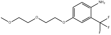 4-[2-(2-METHOXYETHOXY)ETHOXY]-2-(TRIFLUOROMETHYL)-PHENYLAMINE Struktur