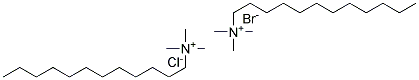 Lauryl trimethyl ammonium chloride(bromide) Struktur