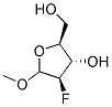 (2S,3S,4R)-4-FLUORO-2-HYDROXYMETHYL-5-METHOXY-TETRAHYDRO-FURAN-3-OL Struktur