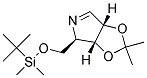 (3AR,4R,6AS)-4-(TERT-BUTYL-DIMETHYL-SILANYLOXYMETHYL)-2,2-DIMETHYL-4,6A-DIHYDRO-3AH-[1,3]DIOXOLO[4,5-C]PYRROLE Struktur