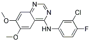 (3-CHLORO-4-FLUORO-PHENYL)-(6,7-DIMETHOXY-QUINAZOLIN-4-YL)-AMINE Struktur