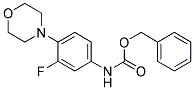 (3-FLUORO-4-MORPHOLIN-4-YL-PHENYL)-CARBAMIC ACID BENZYL ESTER Struktur