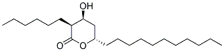 (3S,4S,6S)-3-HEXYL-4-HYDROXY-6-UNDECYL-TETRAHYDRO-PYRAN-2-ONE Struktur