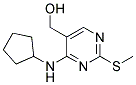 (4-CYCLOPENTYLAMINO-2-METHYLSULFANYL-PYRIMIDIN-5-YL)-METHANOL Struktur