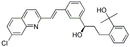 (R)-1-{3-[(E)-2-(7-CHLORO-QUINOLIN-2-YL)-VINYL]-PHENYL}-3-[2-(1-HYDROXY-1-METHYL-ETHYL)-PHENYL]-PROPAN-1-OL Struktur