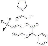 (R)-PHENYL-(4-TRIFLUOROMETHYL-PHENOXY)-ACETIC ACID (S)-1-METHYL-2-OXO-2-PYRROLIDIN-1-YL-ETHYL ESTER Struktur