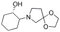 (S)-2-(1,4-DIOXA-7-AZA-SPIRO[4.4]NON-7-YL)-CYCLOHEXANOL Struktur