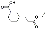 3-(2-ETHOXYCARBONYL-ETHYL)-CYCLOHEXANECARBOXYLIC ACID Struktur