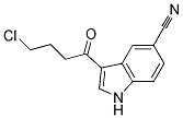 3-(4-CHLORO-BUTYRYL)-1H-INDOLE-5-CARBONITRILE Struktur