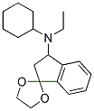 3-(N-CYCLOHEXYL-N-ETHYLAMINO)-1,1-(ETHYLENEDIOXY)INDAN Struktur