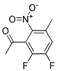 3-ACETYLMETHYL-1,2-DIFLUORO-4-NITROBENZENE Struktur