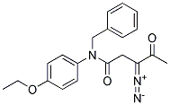 3-DIAZO-4-OXO-PENTANOIC ACID BENZYL-(4-ETHOXY-PHENYL)-AMIDE Struktur