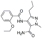 4-(2-ETHOXY-BENZOYLAMINO)-2-METHYL-5-PROPYL-2H-PYRAZOLE-3-CARBOXYLIC ACID AMIDE Struktur