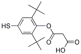 MALONIC ACID MONO-(2,6-DI-TERT-BUTYL-4-MERCAPTO-PHENYL) ESTER Struktur