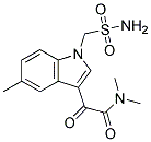 N,N-DIMETHYL-2-(5-METHYLSULFAMOYLMETHYL-1H-INDOL-3-YL)-2-OXO-ACETAMIDE Struktur