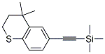 4,4-DIMETHYL-6-TRIMETHYLSILYLETHYNYLTHIOCHROMAN Struktur