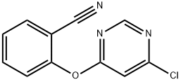 4-CHLORO-6-(2-CYANOPHENOXY)-PYRIMIDINE Struktur