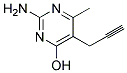 4-METHYL-6-HYDROXY-5-(2-PROPYNYL)-2-PYRIMIDINAMINE Struktur