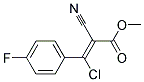 3-CHLORO-2-CYANO-3-(4-FLUOROPHENYL)-2-PROPENOIC ACIDETHYL ESTER Struktur