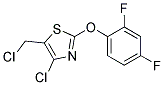 4-CHLORO-5-CHLOROMETHYL-2-(2,4-DIFLUOROPHENOXY)THIAZOLE Struktur