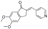 5,6-DIMETHOXY-2-(4-PYRIDYLMETHYLENE)-1-INDANONE Struktur