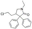 4-(2-CHLOROETHYL)-3,3-DIPHENYL-1-ETHYL-2-PYRROLIDINONE Struktur