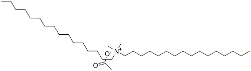 Dihexadecyl dimethyl ammonium acetate Struktur