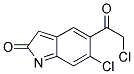 6-Chloro-5-(2-Chloroacetyl)-2-Oxyindole Struktur