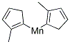 Bis(methylcyclopentadienyl)manganese Struktur