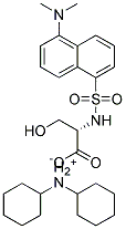 N-DANSYL-(D,L)-SERINE DICYCLOHEXYLAMMONIUM SALT Struktur