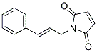 N-CINNAMYL-PYRROLE-2,5-DIONE Struktur