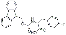 NALPHA-9-FLUORENYLMETHOXYCARBONYL-3-(4-FLUOROPHENYL)-D-ALANINE Struktur