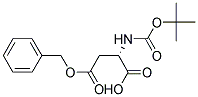 N(-TERT-BUTOXYCARBONYL)-L-ASPARTIC ACID 4-BENYL ESTER Struktur