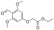 ETHYL 2-(4-FORMYL-3,5-DIMETHOXYPHENOXY)ACETATE Struktur