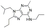 9-ISOBUTYL-2-METHYL-N,8-DIPROPYL-9H-PURIN-6-AMINE Struktur