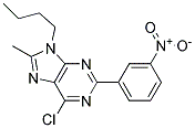 9-BUTYL-6-CHLORO-8-METHYL-2-(3-NITROPHENYL)-9H-PURINE Struktur