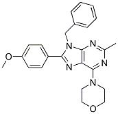 9-BENZYL-8-(4-METHOXYPHENYL)-2-METHYL-6-MORPHOLINO-9H-PURINE Struktur