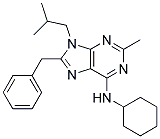 8-BENZYL-N-CYCLOHEXYL-9-ISOBUTYL-2-METHYL-9H-PURIN-6-AMINE Struktur