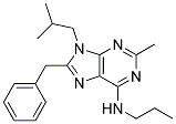 8-BENZYL-9-ISOBUTYL-2-METHYL-N-PROPYL-9H-PURIN-6-AMINE Struktur