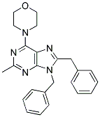 8,9-DIBENZYL-2-METHYL-6-MORPHOLINO-9H-PURINE Struktur