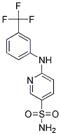 6-[[3-(TRIFLUOROMETHYL)PHENYL]AMINO]-3-PYRIDINESULFONAMIDE Struktur