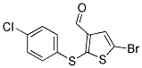 5-BROMO-2-[(4-CHLOROPHENYL)THIO]THIOPHENE-3-CARBALDEHYDE Struktur